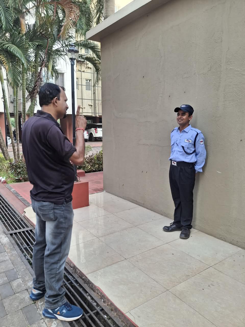 VIP protection escort team walking professionally
